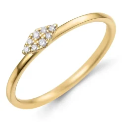 Diamant ring i 9 karat guld 0,05 ct