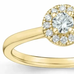 Diamant ring i 14 karat guld 0,234 ct