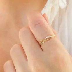 Diamant ring i 14 karat guld 0,15 ct