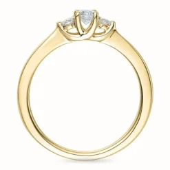 Diamant ring i 14 karat guld 0,20 ct 0,102 ct