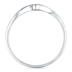 Diamant ring i 9 karat hvidguld 0,02 ct