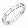 Diamant ring i 14 karat hvidguld 0,15 ct