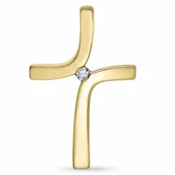 Diamant vedhæng i 14 karat guld 0,03 ct