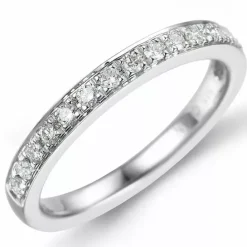 Diamantring i 14 karat hvidguld 0,26 ct