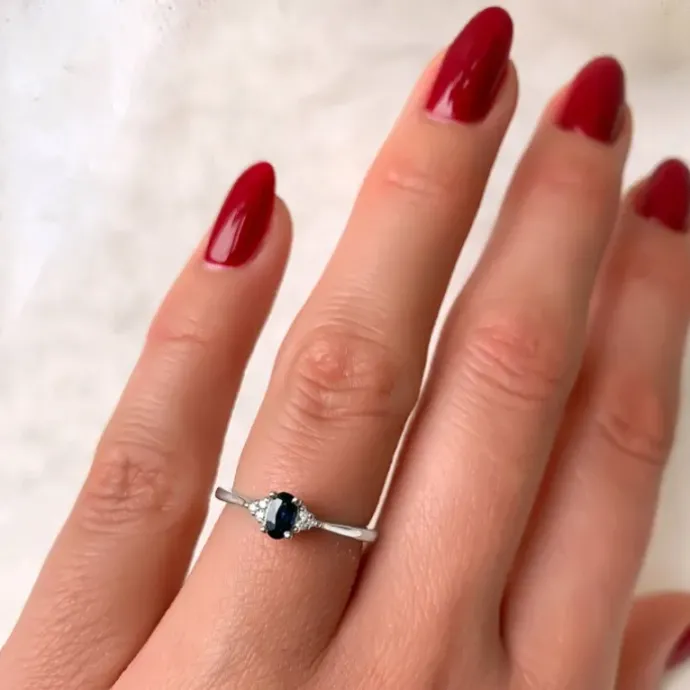 Diamantring i 14 karat hvidguld 0,03 ct 0,35 ct