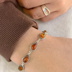 Dråbe armbånd i sølv