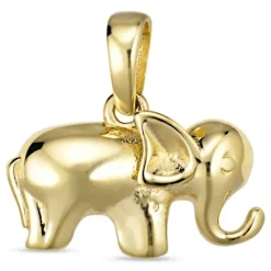 Elefant vedhæng i 8 karat guld