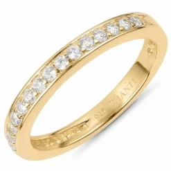 Elegant ring i forgyldt sølv