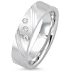 Elegant ring i rhodineret sølv