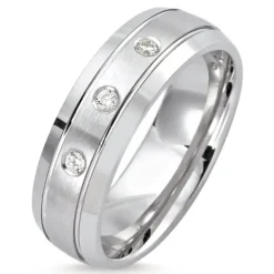 Elegant ring i rhodineret sølv