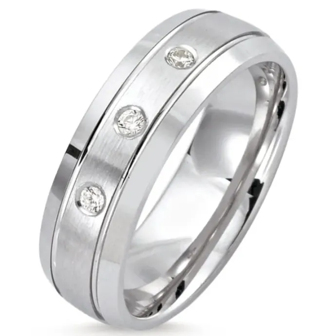Elegant ring i rhodineret sølv