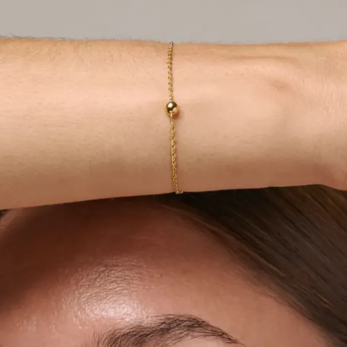 Enamel Balloon Plain armbånd i forgyldt sølv