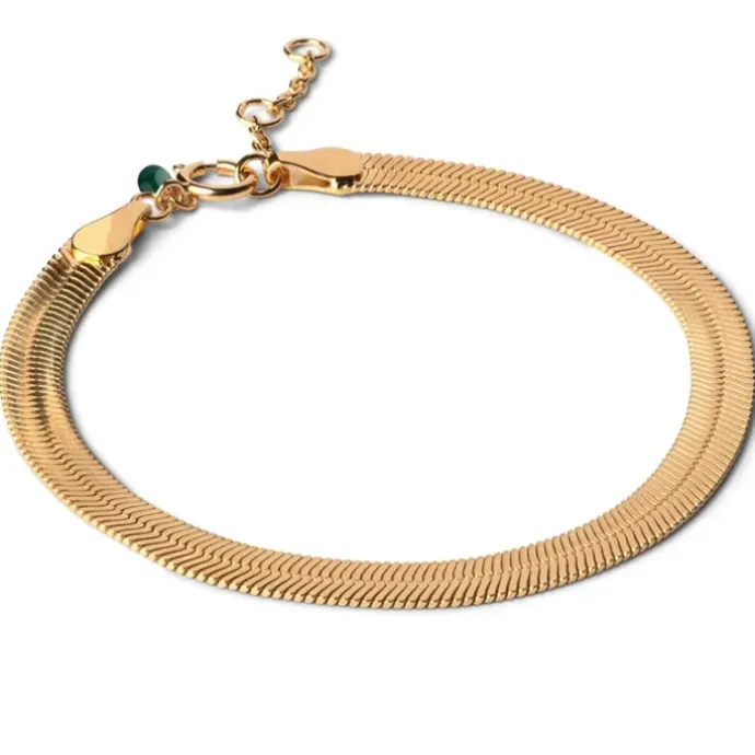 Enamel Carla armbånd i forgyldt sølv