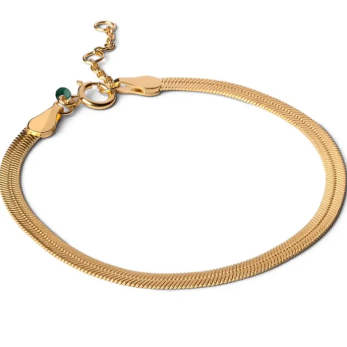 Enamel Caroline armbånd i forgyldt sølv