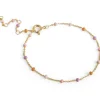 Enamel Lola Blush armbånd i forgyldt sølv