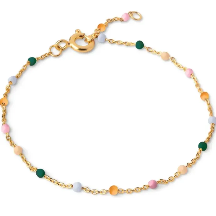 Enamel Lola Dreamy armbånd i forgyldt sølv multifarvet emalje