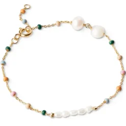 Enamel Lola Perla armbånd i forgyldt sølv multifarvet emalje