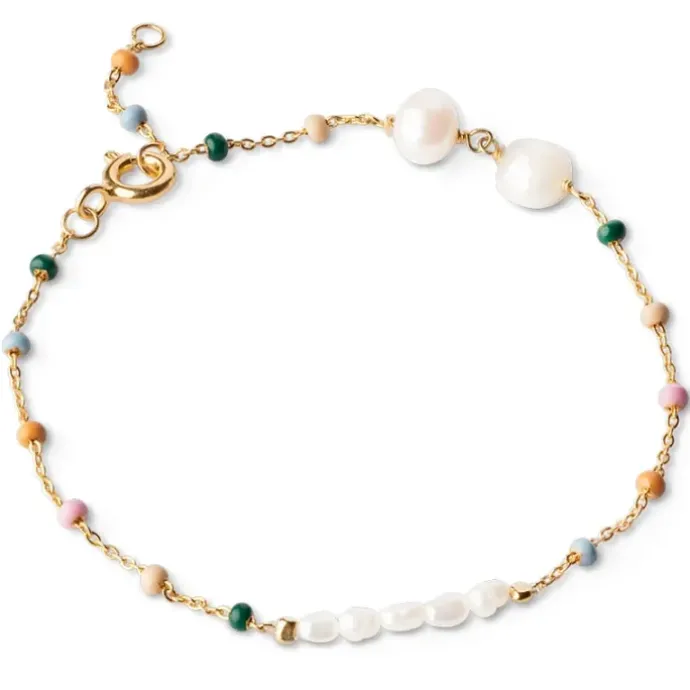 Enamel Lola Perla armbånd i forgyldt sølv multifarvet emalje