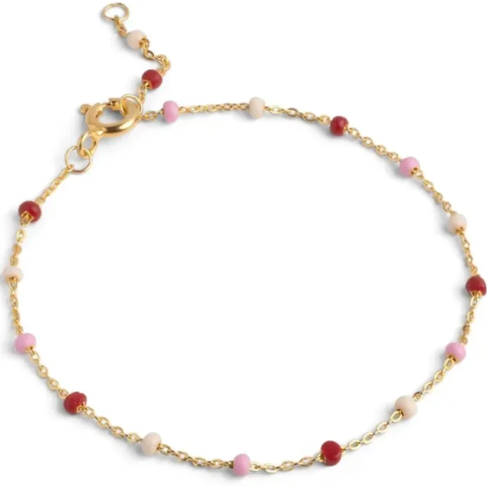 Enamel Lola Rosie armbånd i forgyldt sølv farvet emalje