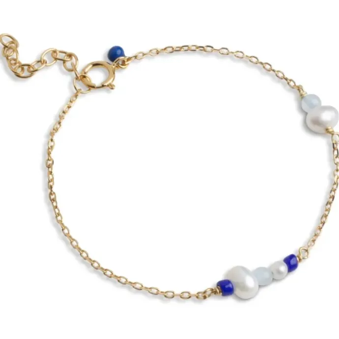 Enamel Sofia Marine armbånd i forgyldt sølv