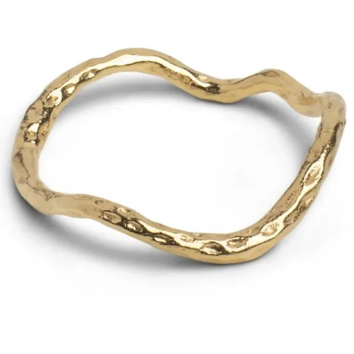 Enamel Sway Sway ring i forgyldt sølv