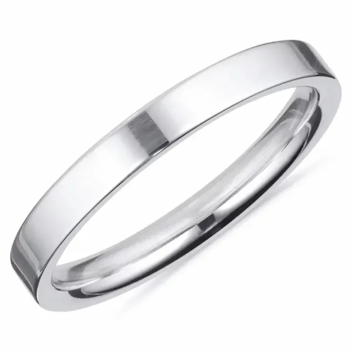 Enkel Herrering i sølv