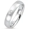 Enkel ring i rhodineret sølv