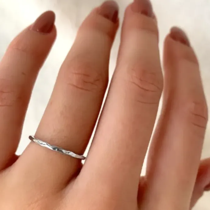 Enkel ring i sølv