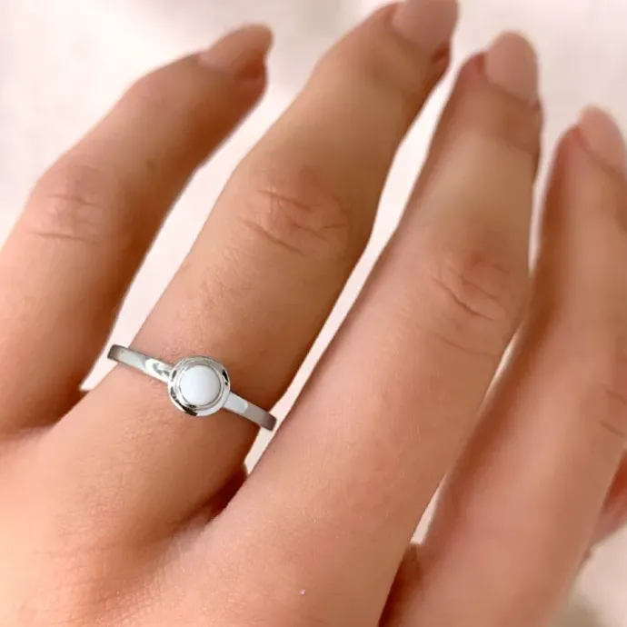 Enkel sølv ring i sølv