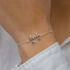 Familie armbånd i sølv