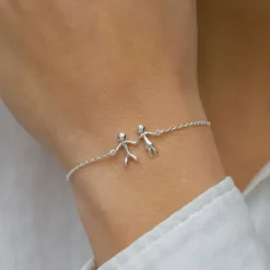 Familie armbånd i sølv