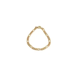 Figaroarmbånd i 14 karat guld 17 cm x 4,6 mm