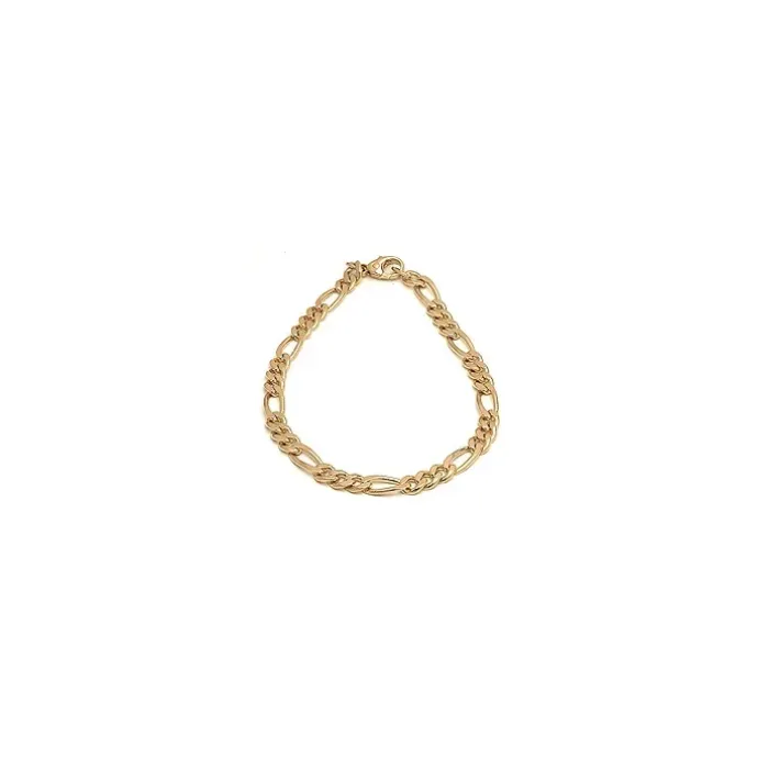 Figaroarmbånd i 14 karat guld 21 cm x 4,6 mm