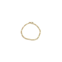 Figaroarmbånd i 14 karat guld 21 cm x 2,8 mm