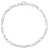 Figaroarmbånd i sølv 21 cm x 2,8 mm