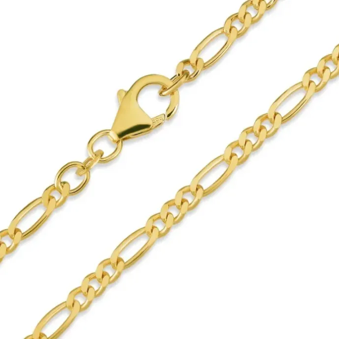 Figarohalskæde i 8 karat guld 70 cm x 2,8 mm
