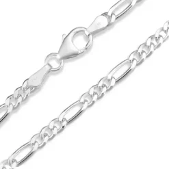 Figarohalskæde i sølv 42 cm x 2,8 mm