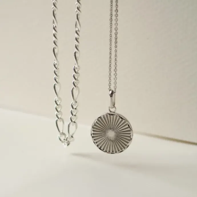 Figarohalskæde i sølv x 3,5 mm