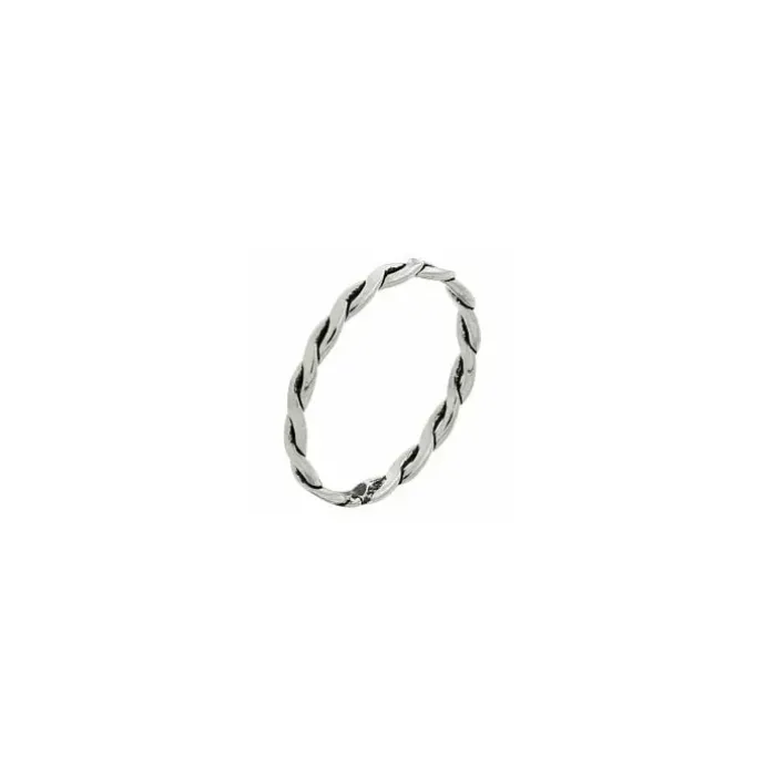 Flettet ring i sølv