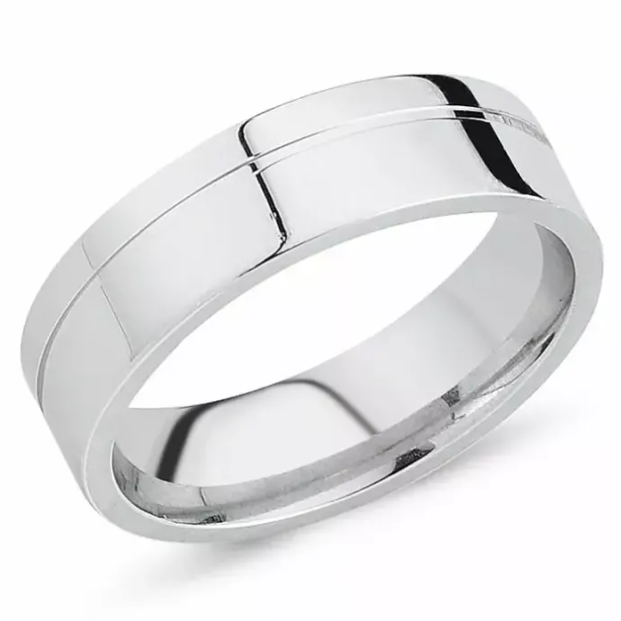 Herrering i rhodineret sølv
