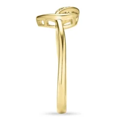 Hjerte diamant ring i 9 karat guld 0,008 ct
