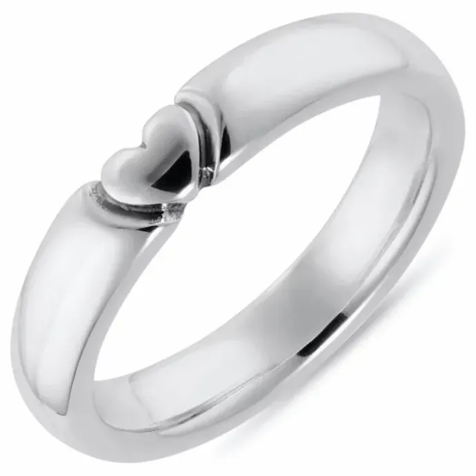 Hjerte ring i sølv