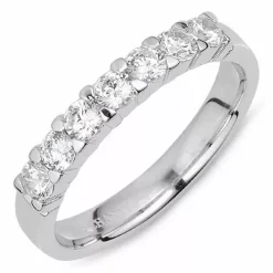 Hvid zirkon ring i sølv