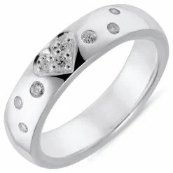 Hvid zirkon ring i sølv