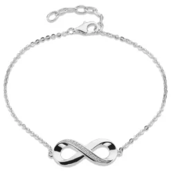 Infinity armbånd i sølv