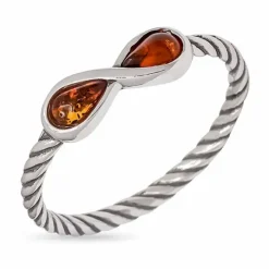 Infinity rav ring i sølv