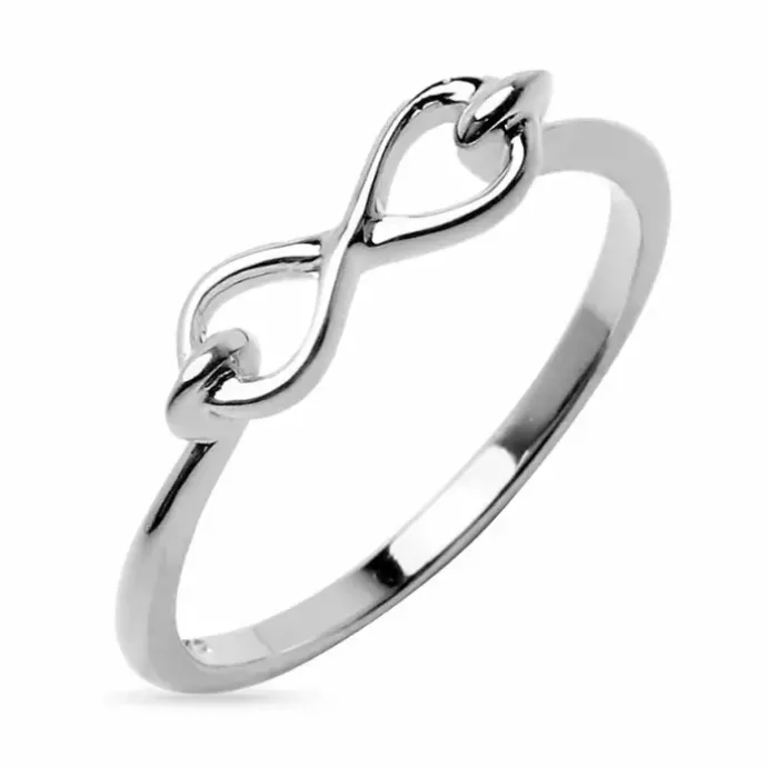 Infinity ring i sølv