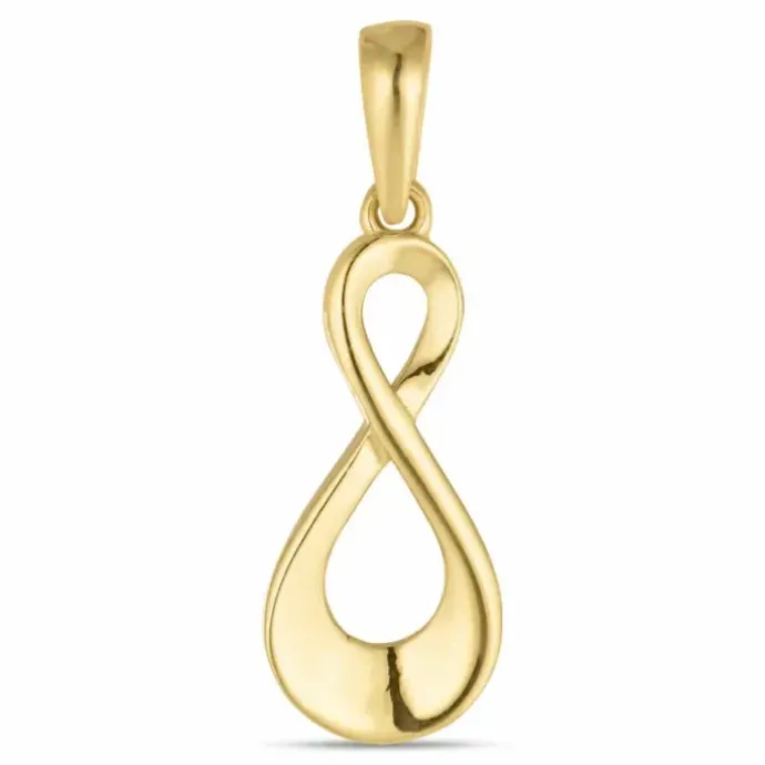 Infinity vedhæng i 8 karat guld