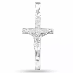 Jesus kors vedhæng i sølv