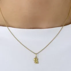 Katte vedhæng i 9 karat guld
